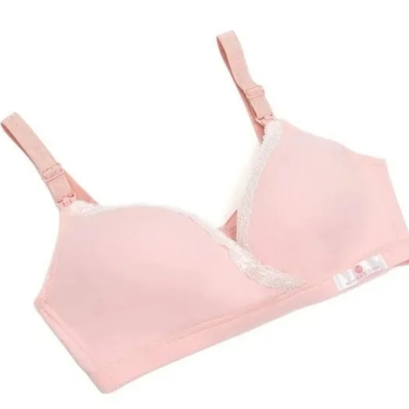 (2) Momma's Shop Comfy 2-in-1 Nursing & Maternity Bras. 1 Pink/1 Peach. XL. NWT. - Picture 3 of 15
